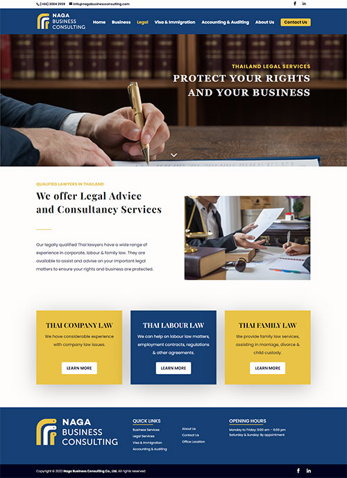 WPASIA CO. LTD. Portfolio Naga Business Consulting Legal page